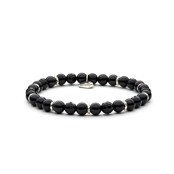 Armband Antracite Design in Halbedelsteine Agata BDS09 SACCO - BDS09 SACCO